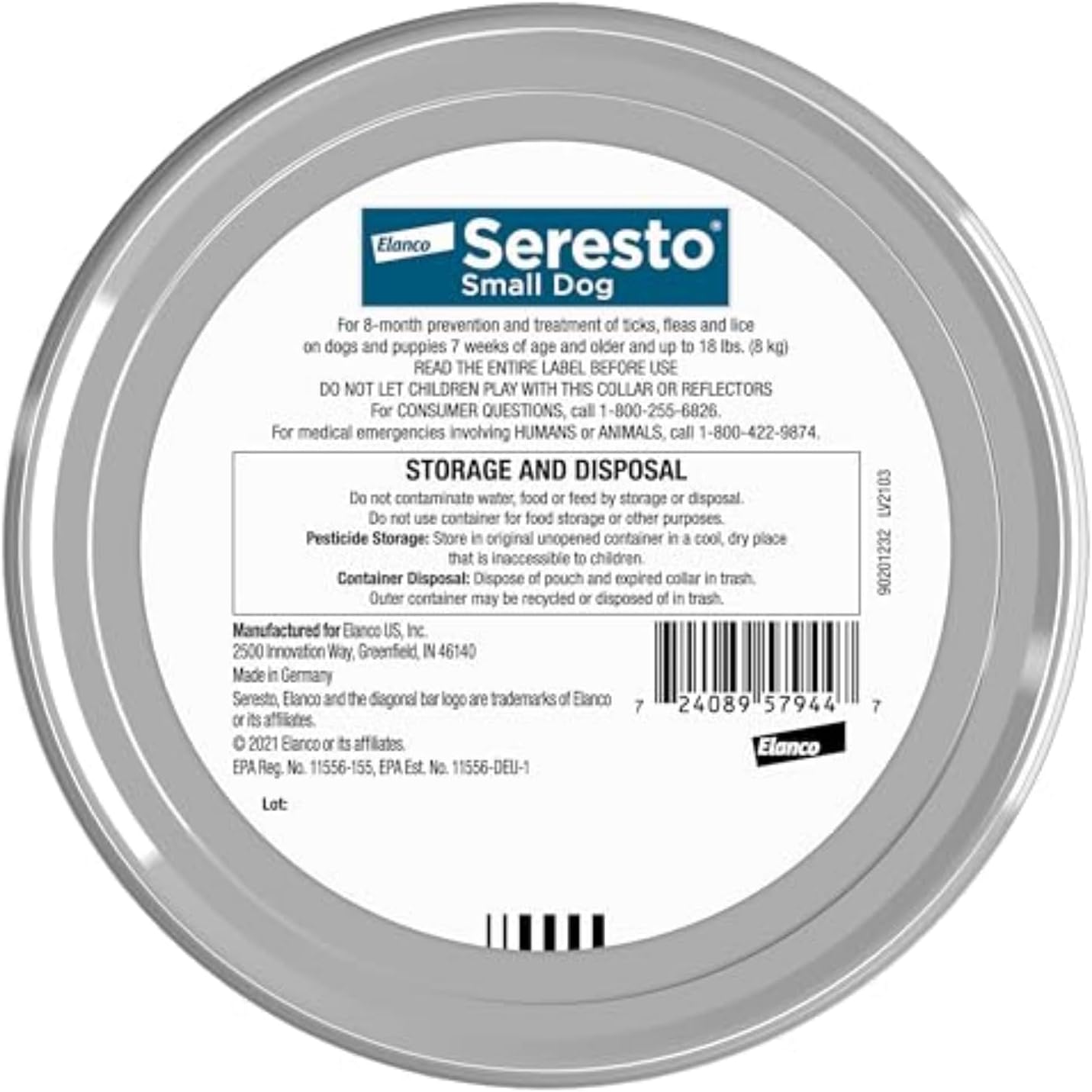 Seresto Small Dog Flea and Tick Collar