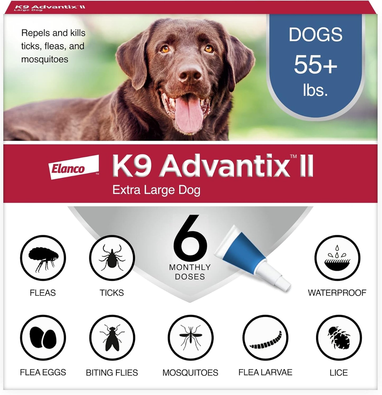 K9 Advantix II for Dogs 55+ lbs