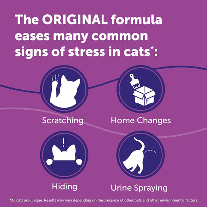 FELIWAY® Classic 3 x 30 Day Cat Calming Refills for Pheromone Diffuser, 3 x 48ml Value Pack - Helps Reduce Common Signs of Stress in Cats & Kittens, Enhanced Calming