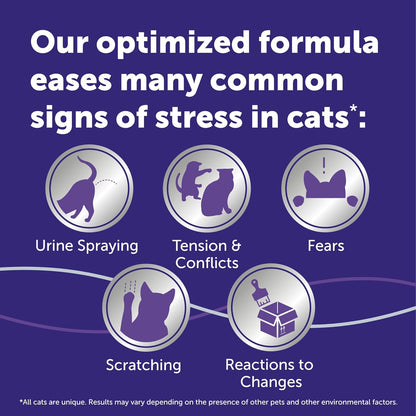 FELIWAY® Optimum 3 x 30 Day Cat Calming Refills for Pheromone Diffuser, 3 x 48ml Value Pack - Helps Reduce Common Signs of Stress in Cats & Kittens, Enhanced Calming