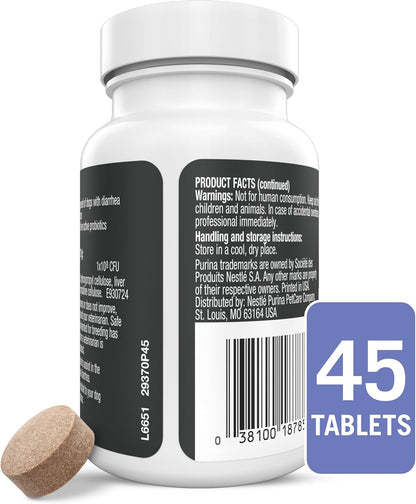 Purina Pro Plan FortiFlora Dog Probiotic 45 Tablets