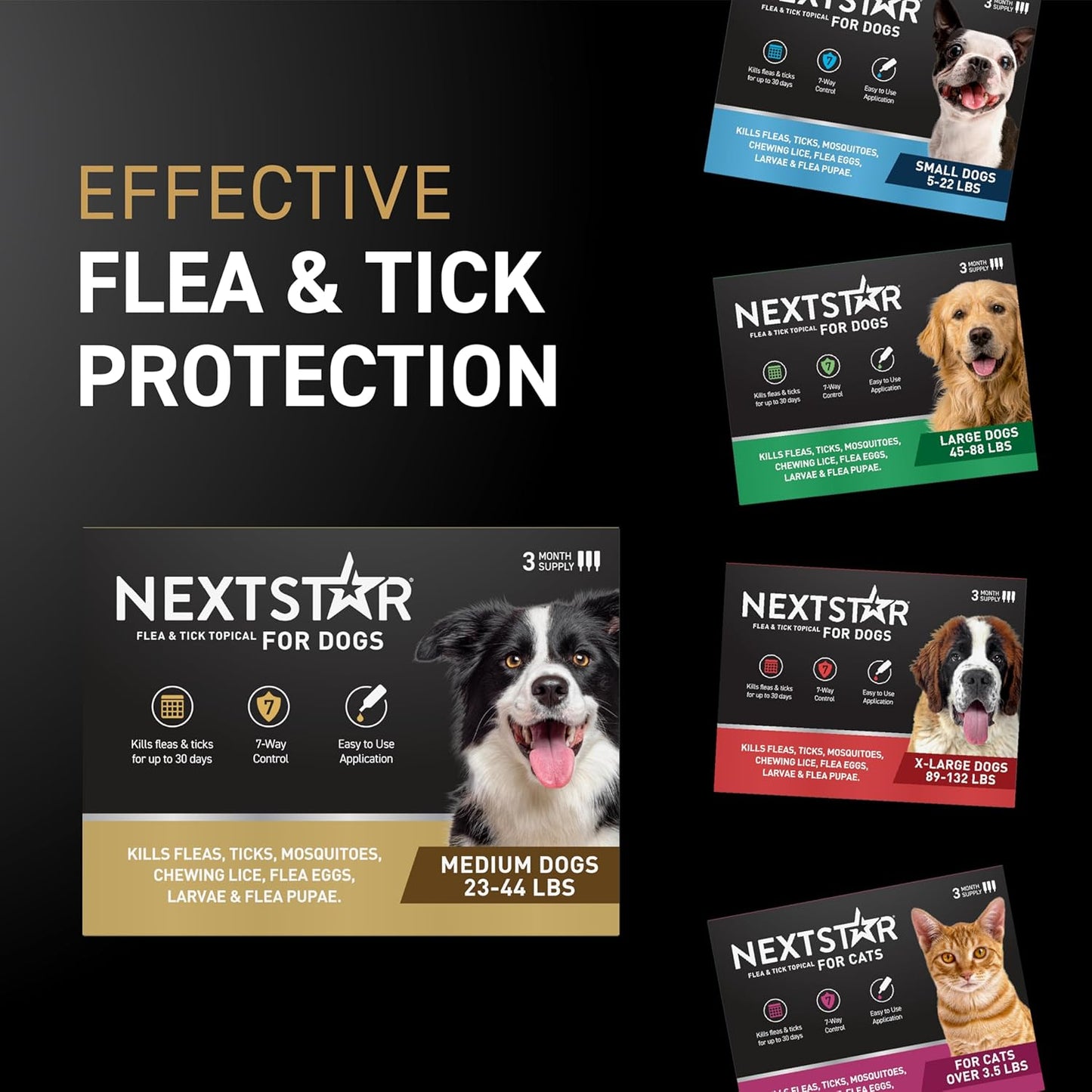 NextStar Flea & Tick for Medium Dogs