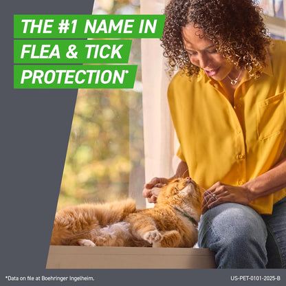 Frontline Plus Flea & Tick Treatment for Cats Over 1.5 lbs Fast-Acting Protection