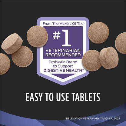 Purina Pro Plan FortiFlora Canine Probiotic Supplement for Dogs – 90 Chewable Tablets