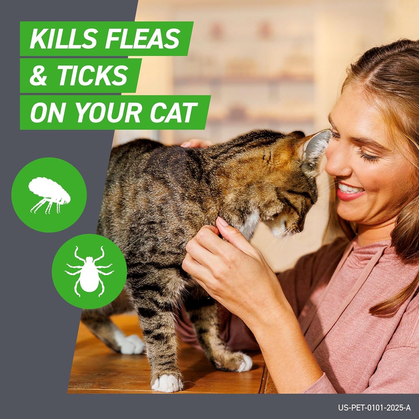 Frontline Plus Flea & Tick Treatment for Cats Over 1.5 lbs Fast-Acting Protection