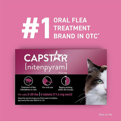Capstar Nitenpyram 11.4mg Flea Treatment for Cats 