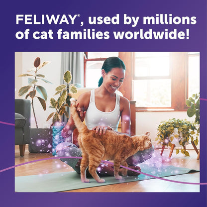 FELIWAY® Classic 30 Day Cat Calming Refill for Pheromone Diffuser, 48ml - Helps Reduce Common Signs of Stress in Cats & Kittens, Enhanced Calming