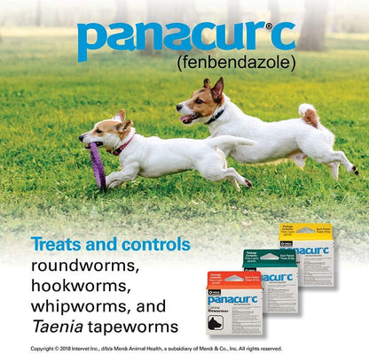 Panacur C Canine Dewormer (Fenbendazole), 1 Gram, Yellow, 3 Count (Pack of 1)
