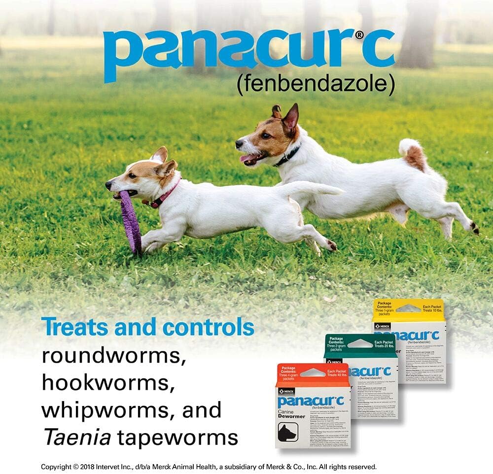 Panacur C Canine Dewormer 2g 3 Pack