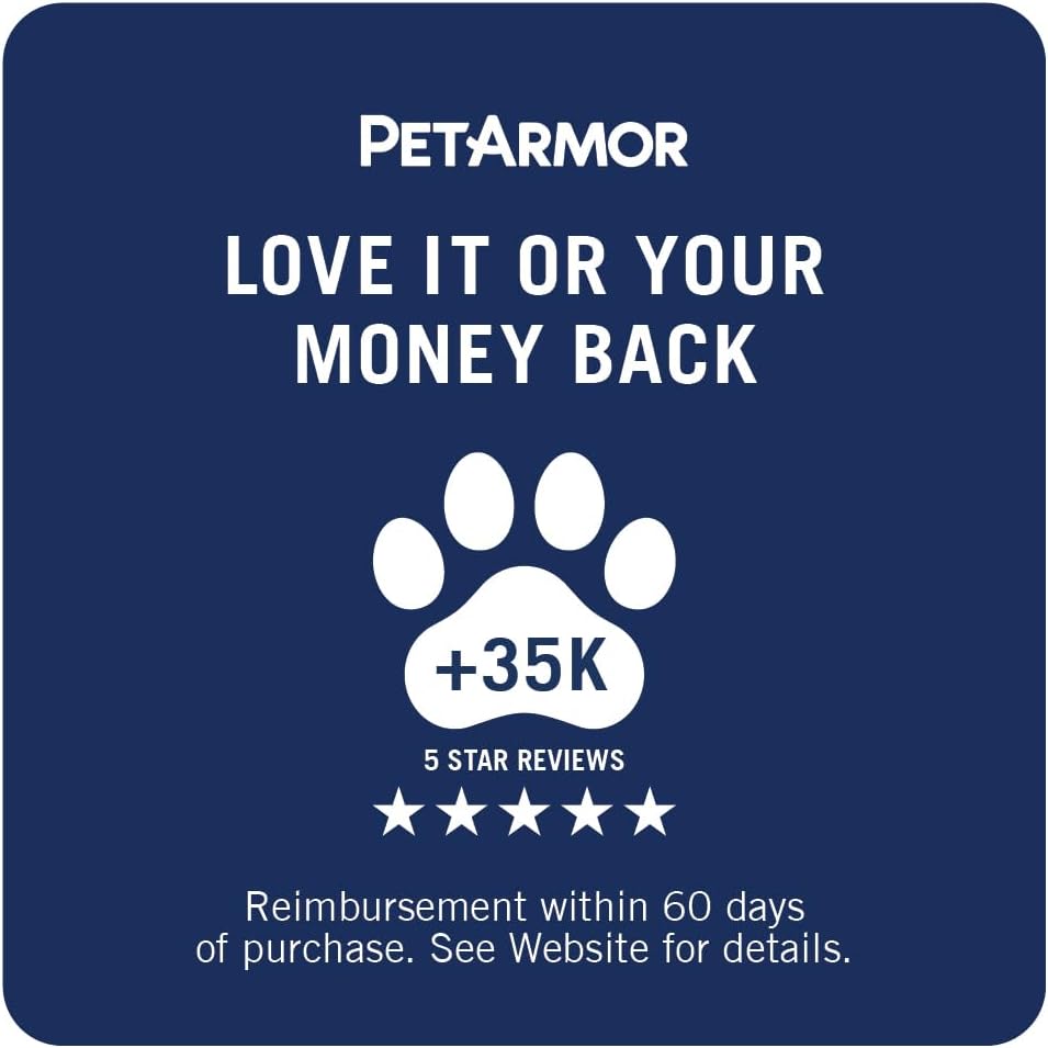 PetArmor CAPACTION (nitenpyram) Oral Flea Treatment for Dogs, Fast Acting Tablets Start Killing in 30 Minutes, Small Dog Flea Treatment 2-25 lbs, 6 Doses