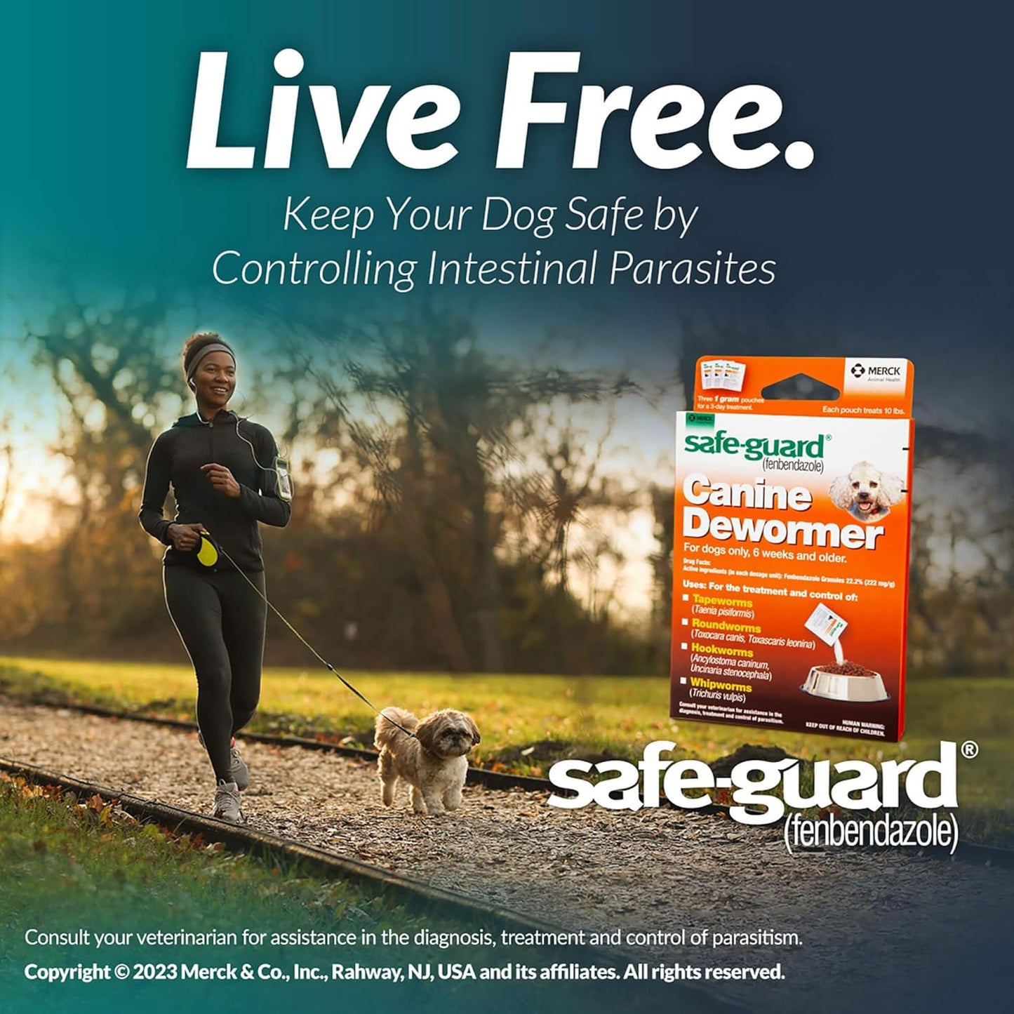 Safe-Guard Canine Dewormer for Dogs 20 lbs Fenbendazole 2g 3 Day Treatment