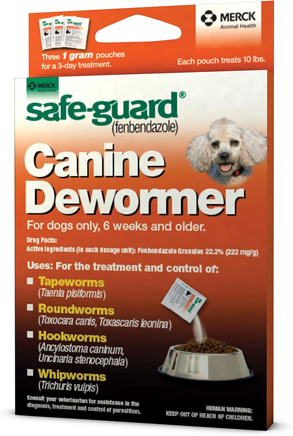 Safe Guard Fenbendazole Dog Dewormer 1gm